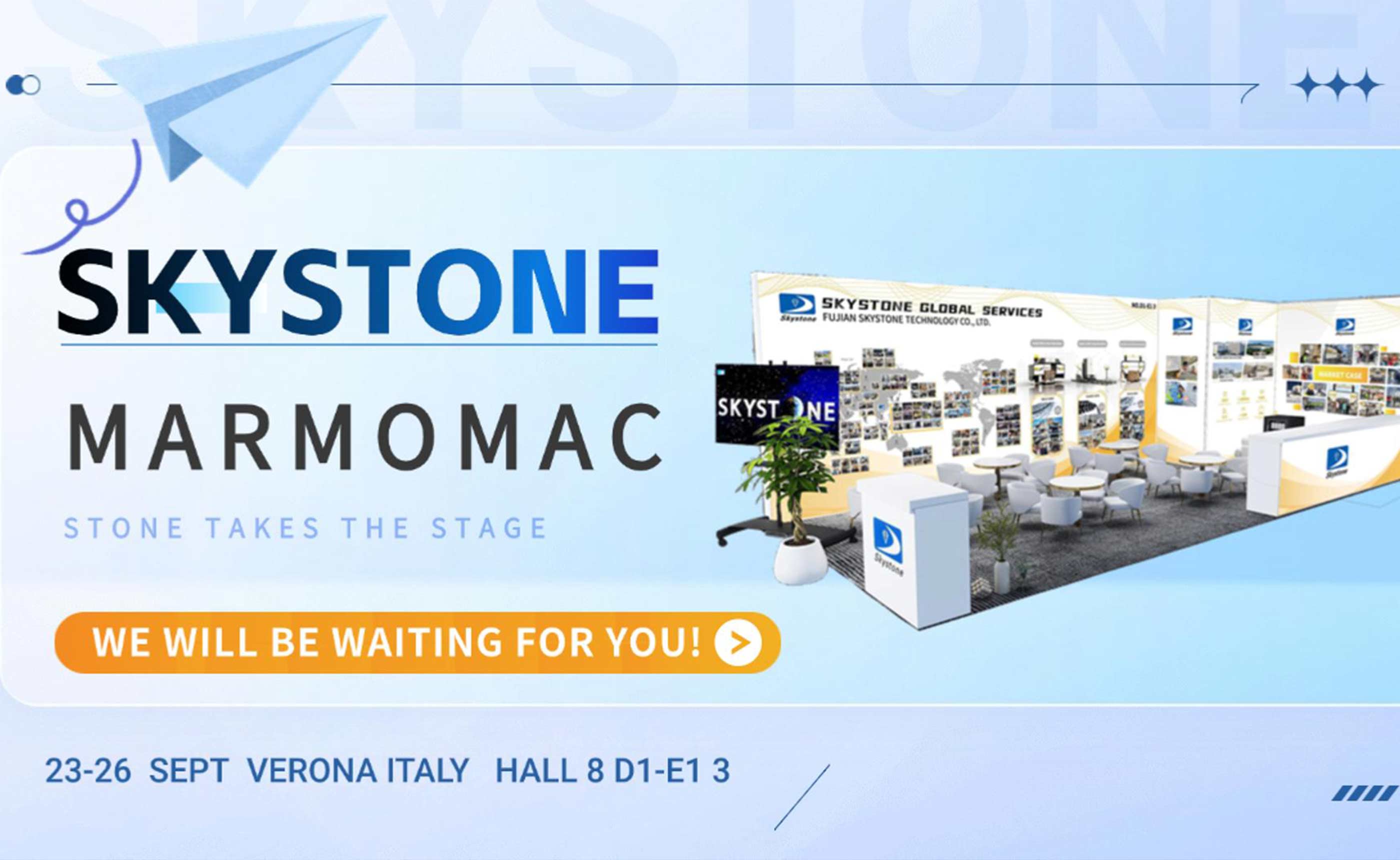 Skystone at Marmomac 2025 – Join Us in Verona